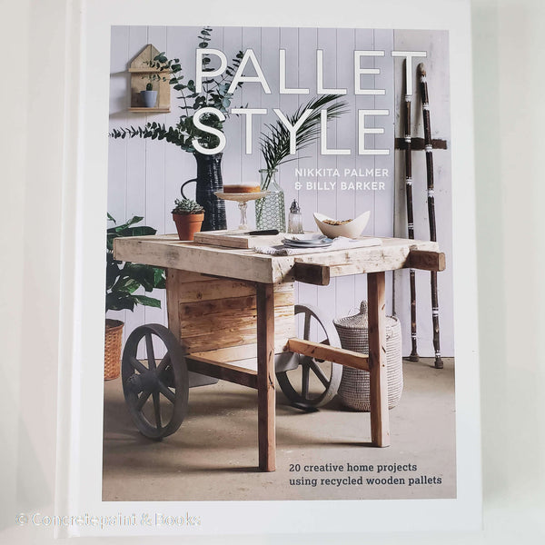 White coffee table book. Pallet style hardcover book