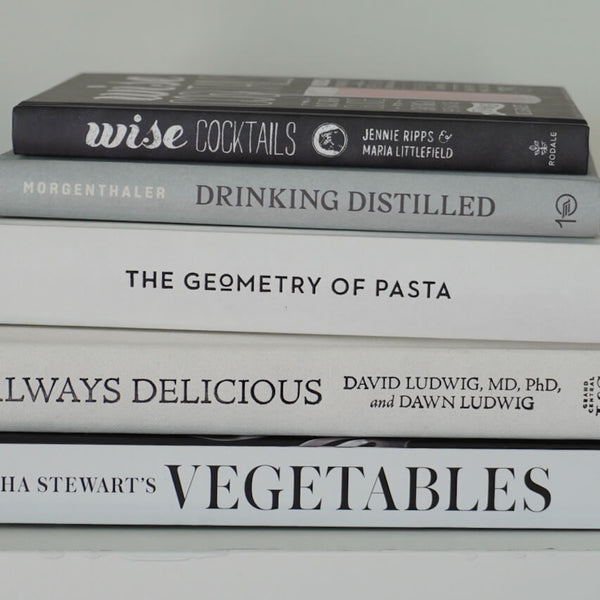 Cocktails, Cookbooks & Cork Stack 6 | Modern & Neutral Kitchen Décor