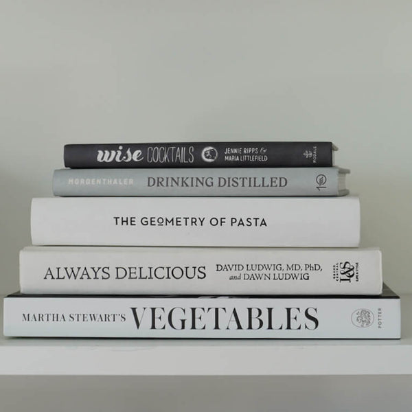 Cocktails, Cookbooks & Cork Stack 6 | Modern & Neutral Kitchen Décor