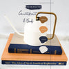 Ivory Watering Can & Large Coffee Table Books Display 4