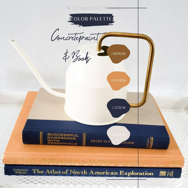 Ivory Watering Can & Large Coffee Table Books Display 4