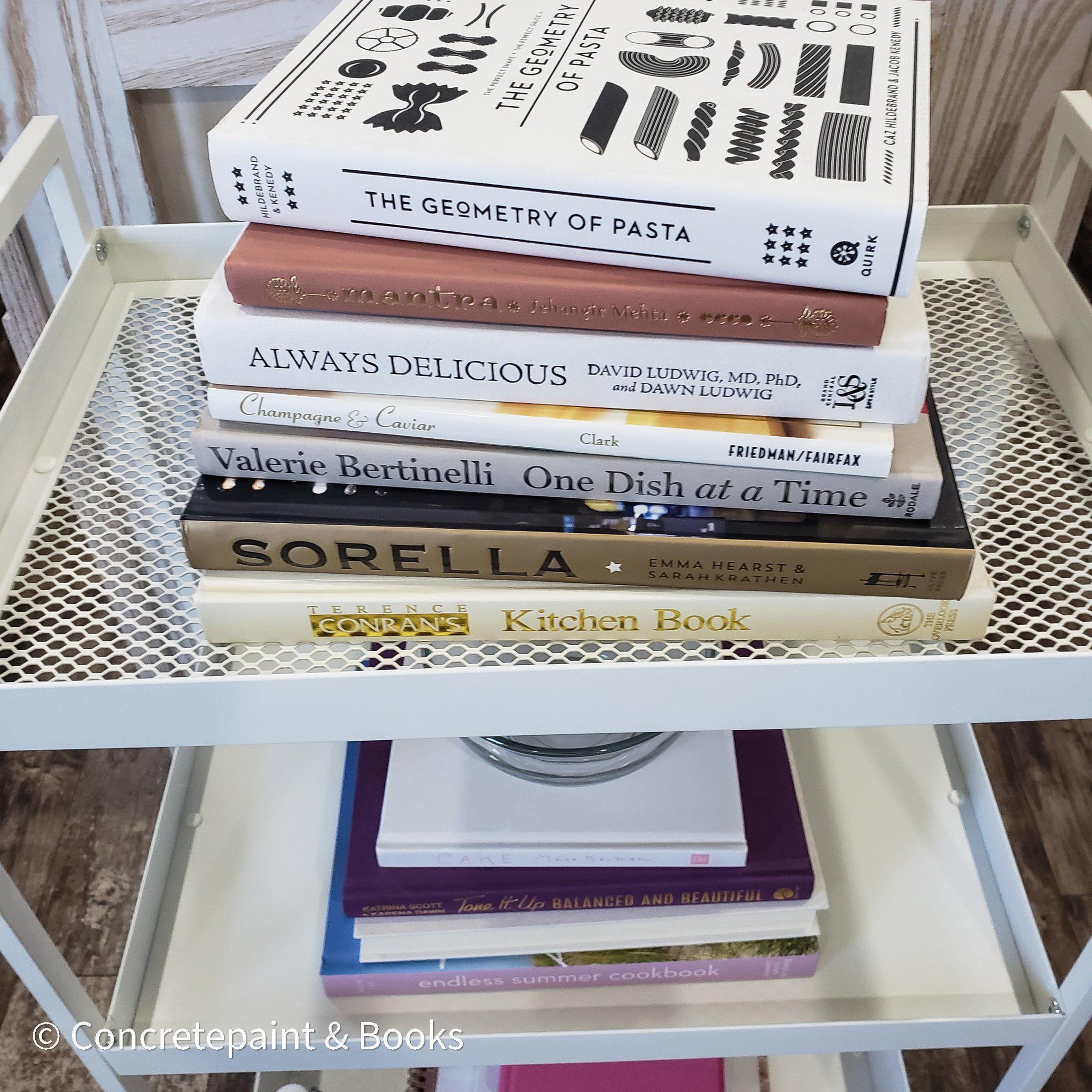 Neutral Kitchen Decor Set 7| Large Stack of Decorative Cookbooks