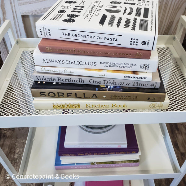 Neutral Kitchen Decor Set 7| Large Stack of Decorative Cookbooks