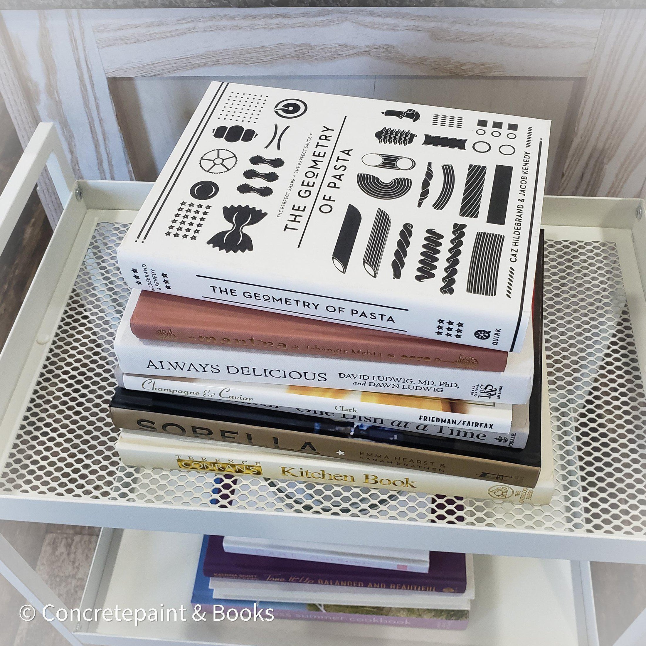 Neutral Kitchen Decor Set 7| Large Stack of Decorative Cookbooks