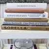 Neutral Kitchen Decor Set 7| Large Stack of Decorative Cookbooks