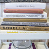 Neutral Kitchen Decor Set 7| Large Stack of Decorative Cookbooks