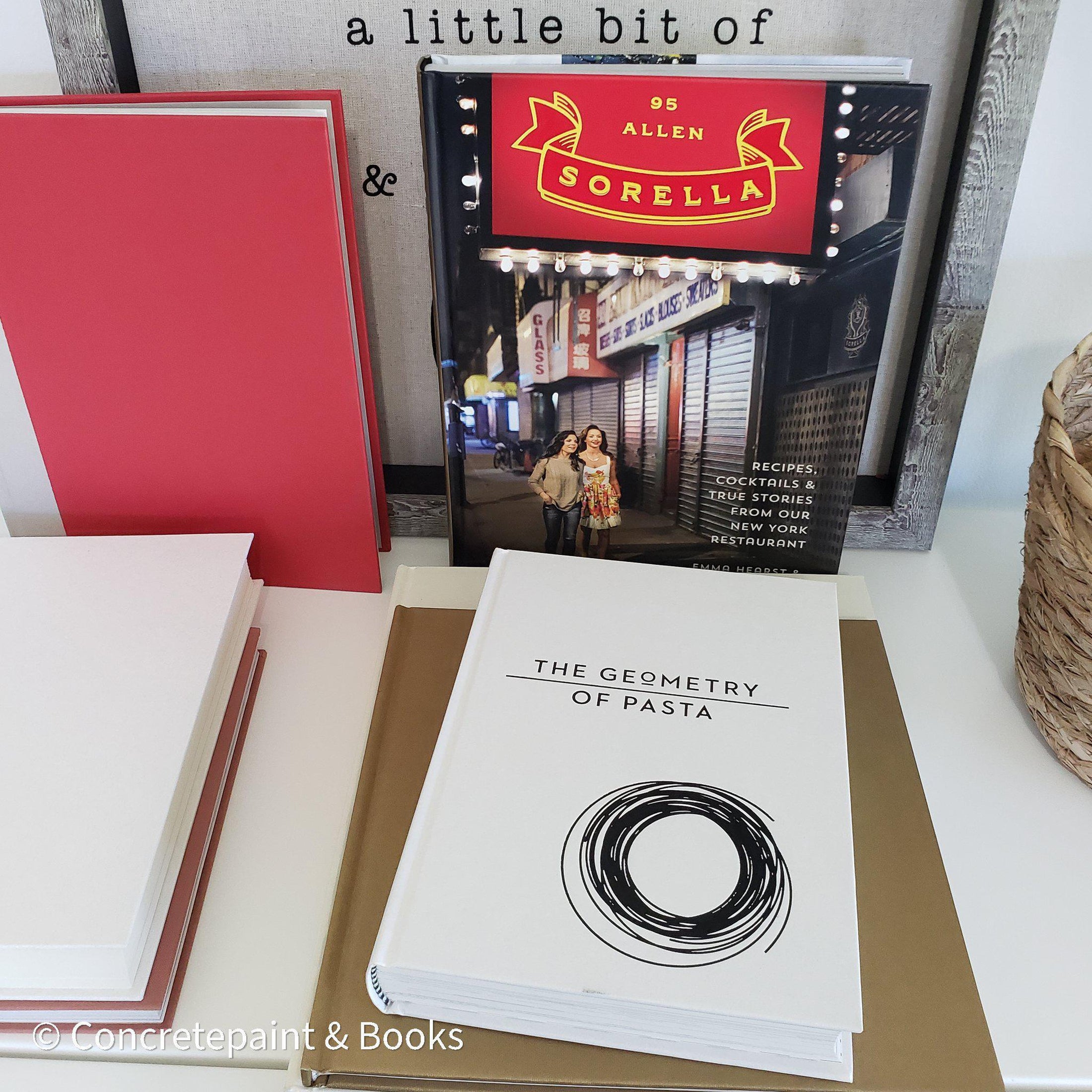Neutral Kitchen Decor Set 7| Large Stack of Decorative Cookbooks