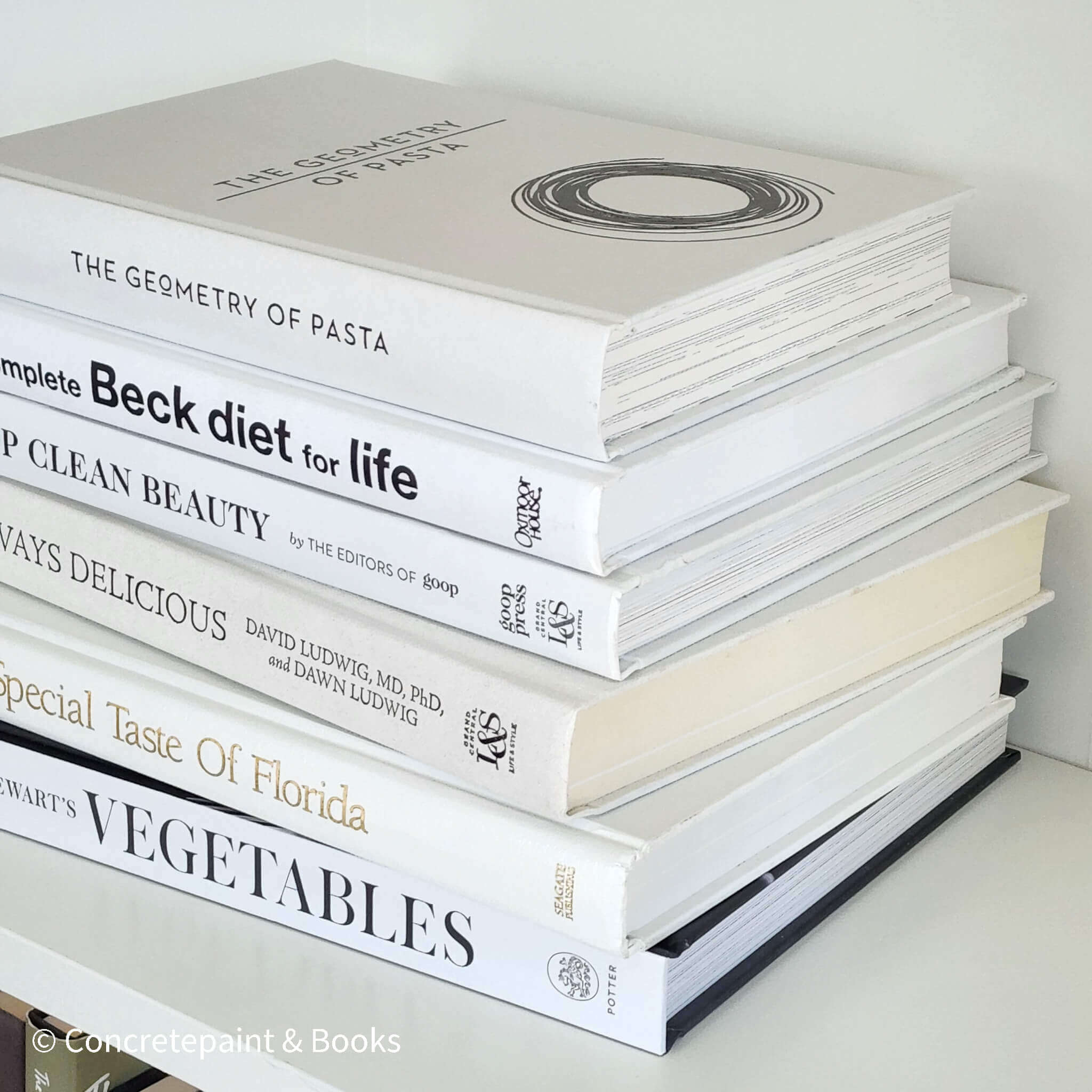 All White Book Display 6