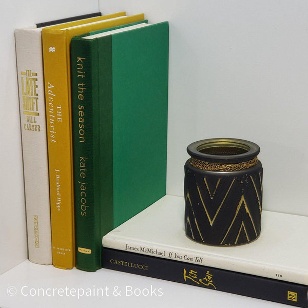 Natural Intensity 6 | Books & Candle Holder-Set of Decorative Books and Accents-[stack of real books for decorating]-[set of books with decorative accents]