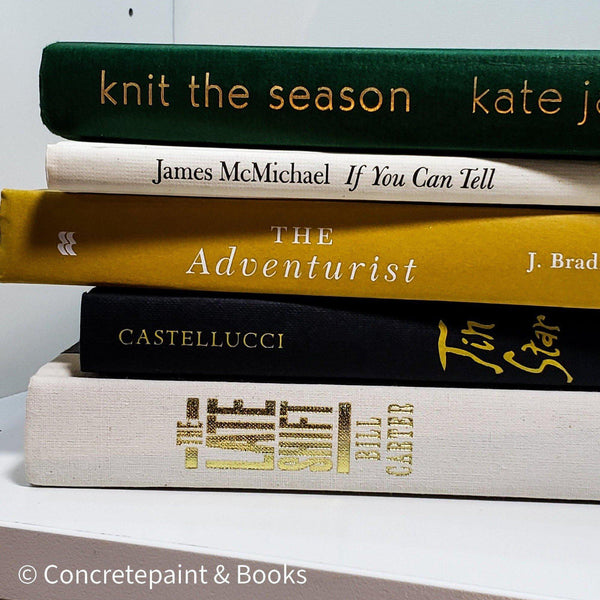 Natural Intensity 6 | Books & Candle Holder-Set of Decorative Books and Accents-[stack of real books for decorating]-[set of books with decorative accents]