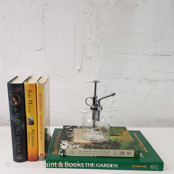 Decorative Book Set & Plant Mister 6| Nature Green & Neutral-Set of Decorative Books and Accents-[set of coffee table books]-[large books for decorating]-[interactive décor]