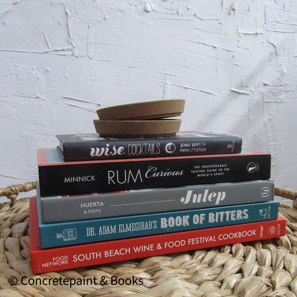 Cocktails & Cork 7 | Kitchen + Coffee Table Books-Set of Decorative Books and Accents-[stack of real books for decorating]-[set of books with decorative accents]