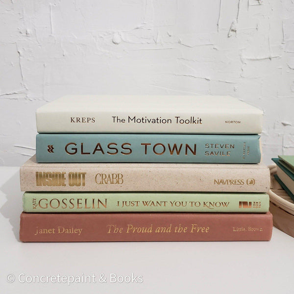 Large Set Decorative Books & Tray 8-Set of Decorative Books and Accents-[stack of real books for decorating]-[set of books with decorative accents]