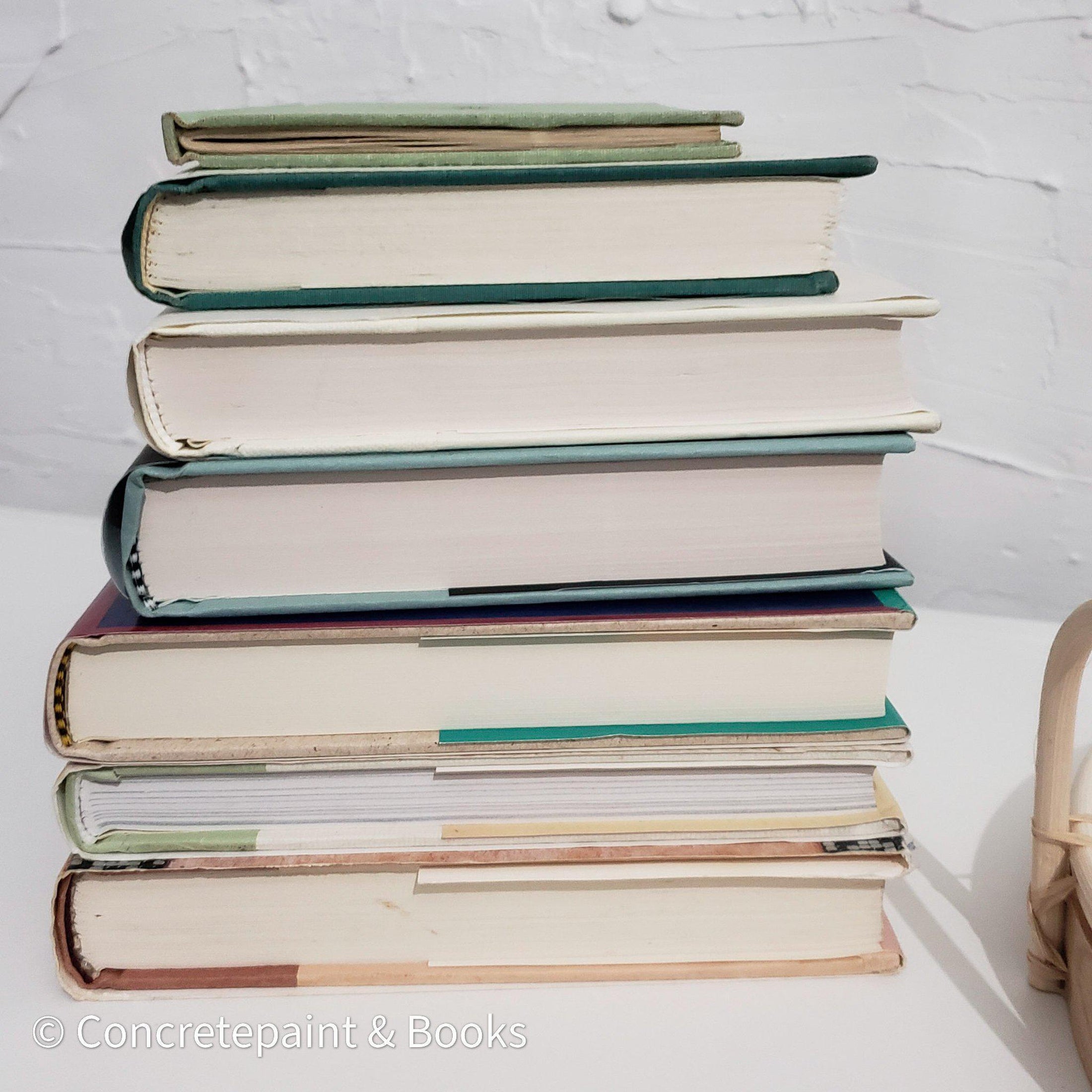 Large Set Decorative Books & Tray 8-Set of Decorative Books and Accents-[stack of real books for decorating]-[set of books with decorative accents]