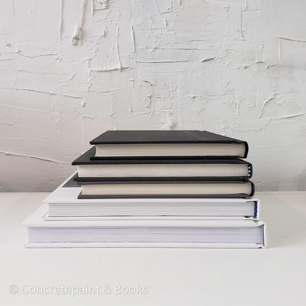 Set of White & Black Decorative Books + Accents-Set of Decorative Books and Accents-[set of coffee table books]-[large books for decorating]-[interactive décor]