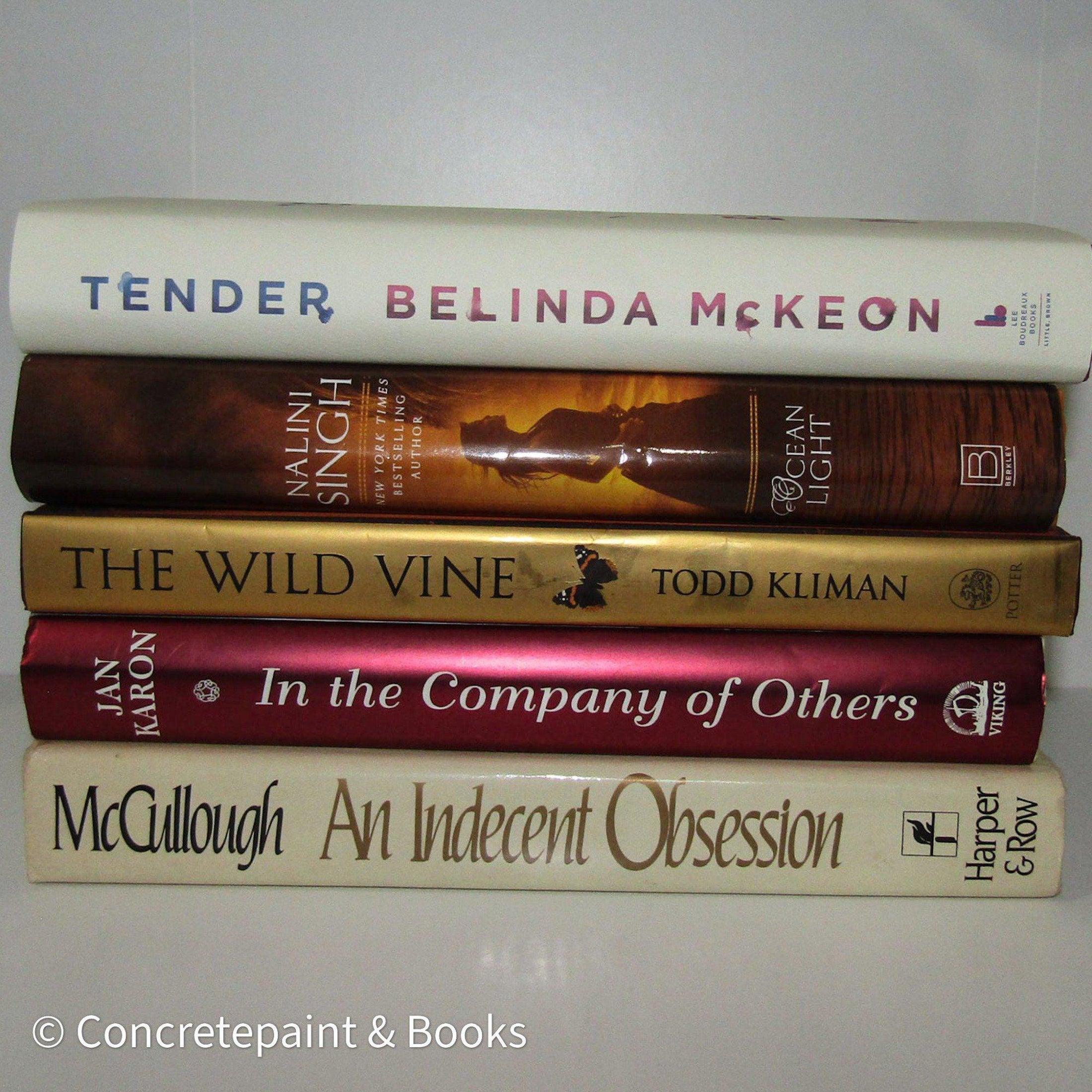 Neutral & Warm Toned Book Set 6-Set of Decorative Books and Accents-[stack of real books for decorating]-[set of books with decorative accents]