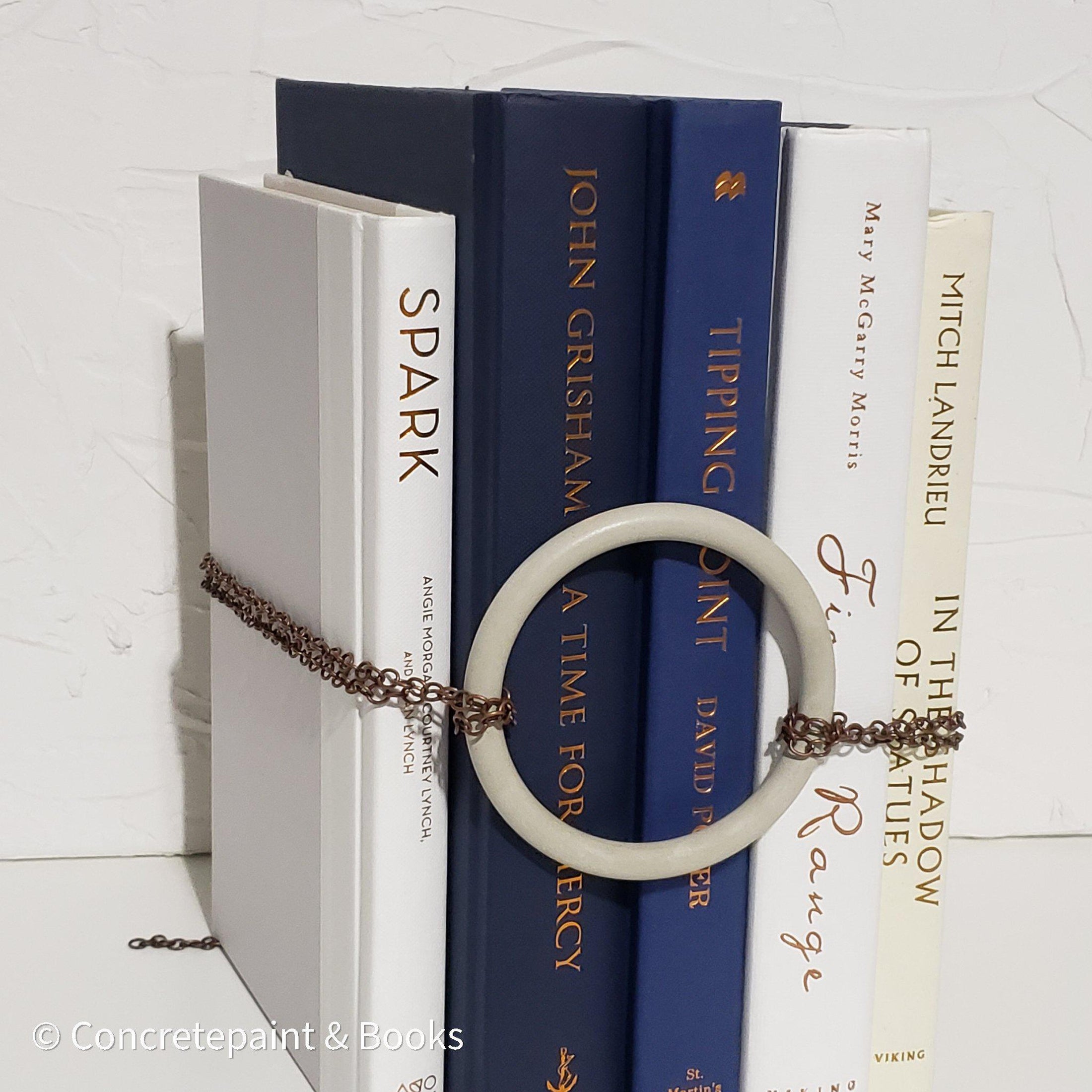 Concrete & Copper Decorative Book Set 5-Concretepaint & Books-[masculine_decor]-[industrial_home_decor]-[floating_shelf_decor]-Decorative_Books