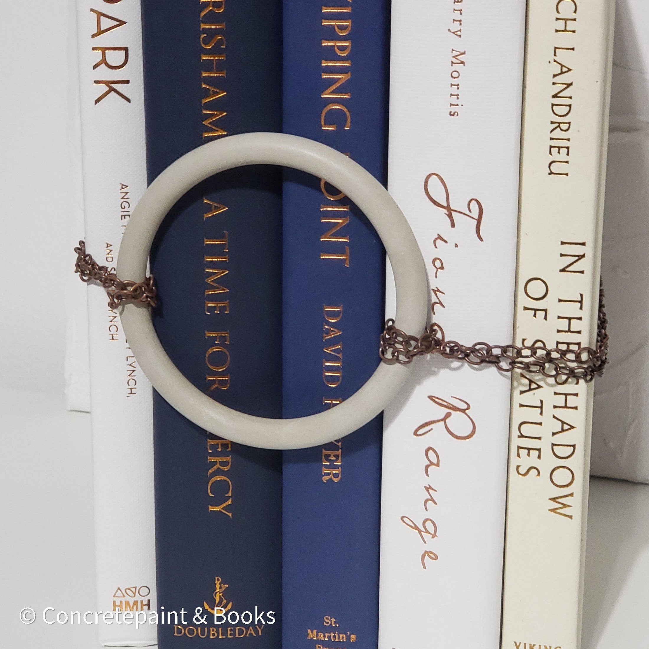 Concrete & Copper Decorative Book Set 5-Concretepaint & Books-[masculine_decor]-[industrial_home_decor]-[floating_shelf_decor]-Decorative_Books