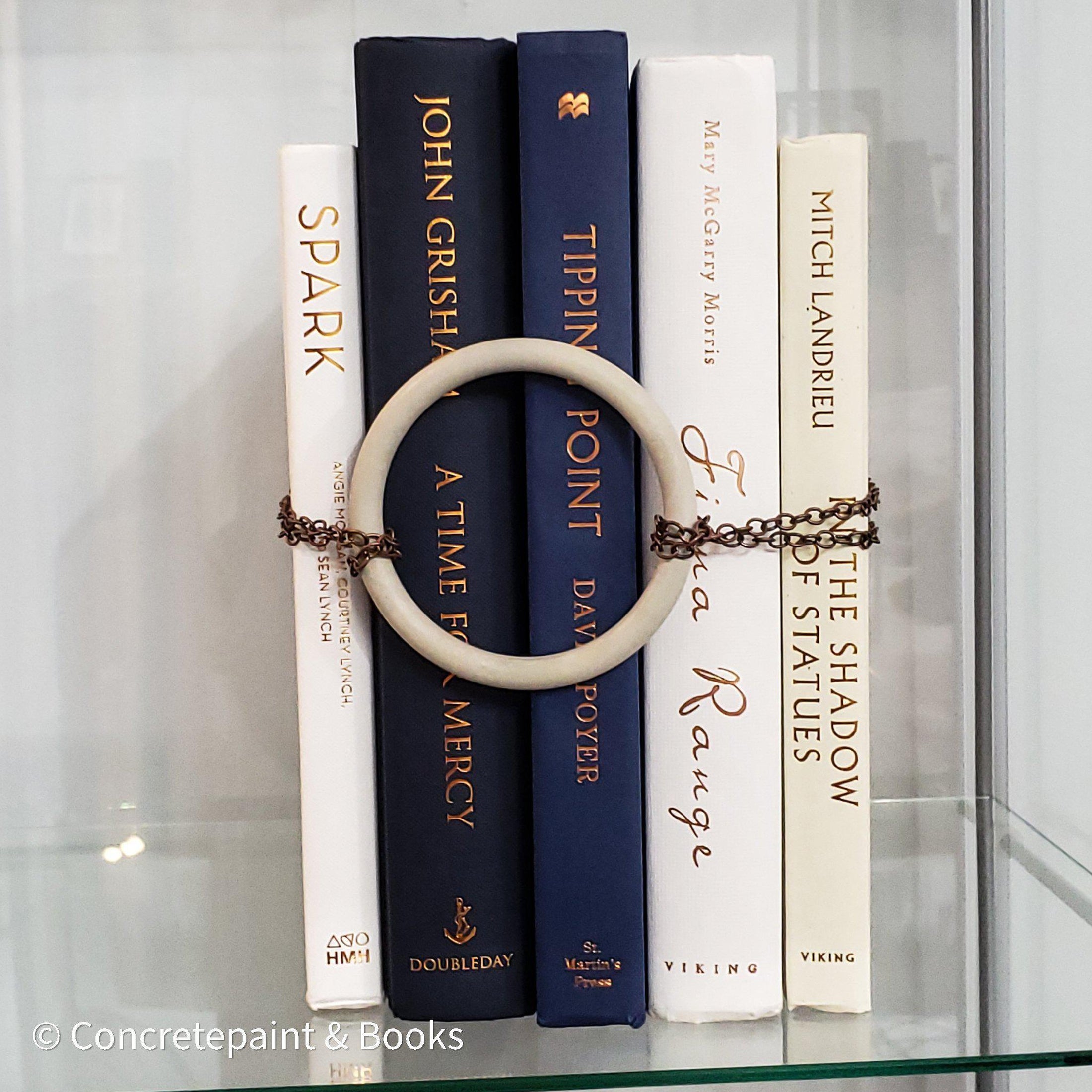 Concrete & Copper Decorative Book Set 5-Concretepaint & Books-[masculine_decor]-[industrial_home_decor]-[floating_shelf_decor]-Decorative_Books