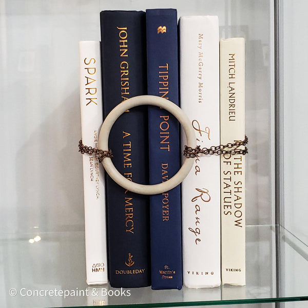 Concrete & Copper Decorative Book Set 5-Concretepaint & Books-[masculine_decor]-[industrial_home_decor]-[floating_shelf_decor]-Decorative_Books