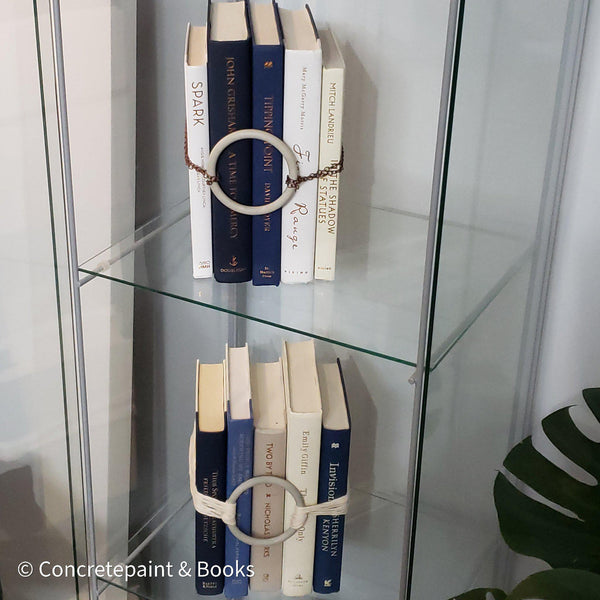 Concrete & Copper Decorative Book Set 5-Concretepaint & Books-[masculine_decor]-[industrial_home_decor]-[floating_shelf_decor]-Decorative_Books