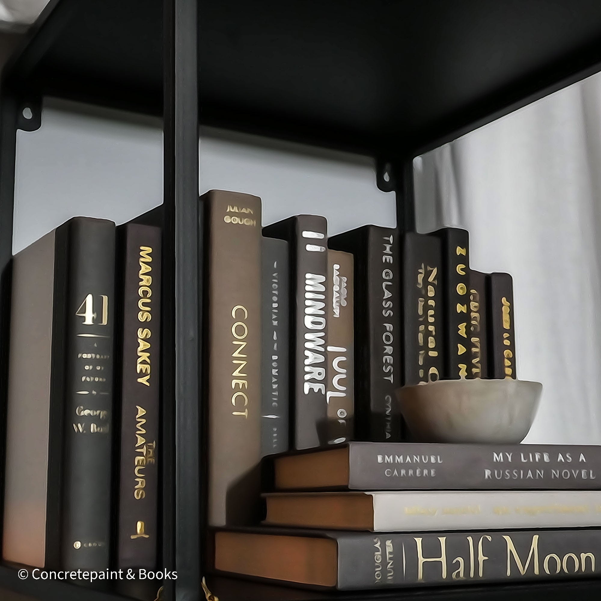 Faded Black & Concrete Decor 16