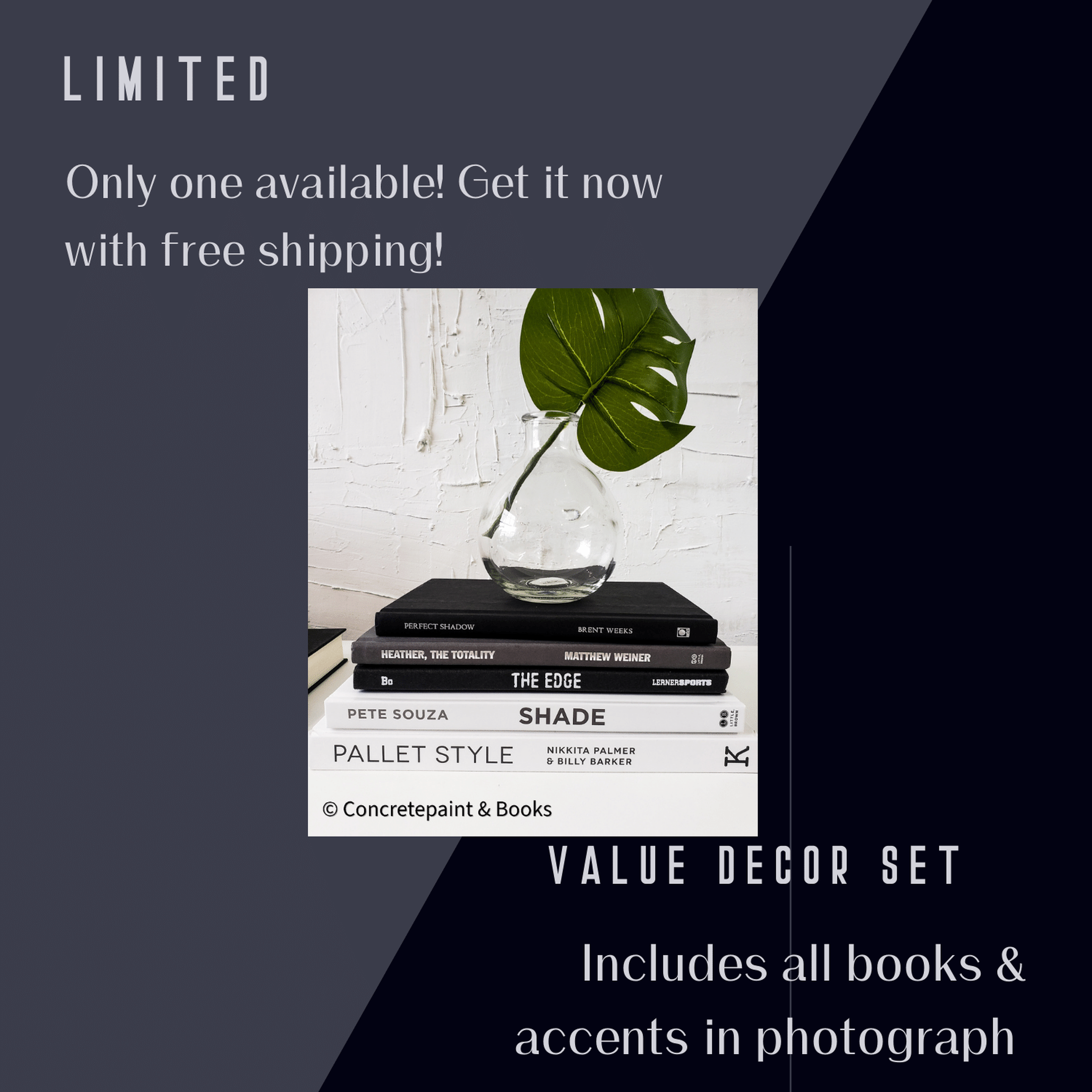 White & Black Decorative Books & Accents 7