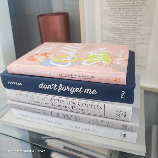 Blush & Navy Decorative Books 5