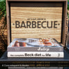 Kitchen & Patio Summer Décor Set 5 | Decorative Wooden Tray, Cookbooks & Glass Bottle