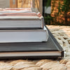Kitchen & Patio Summer Décor Set 5 | Decorative Wooden Tray, Cookbooks & Glass Bottle