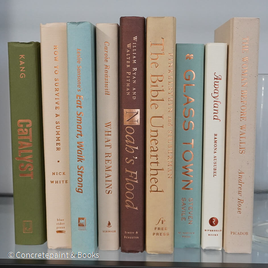 Neutral & Green Books for Display 9