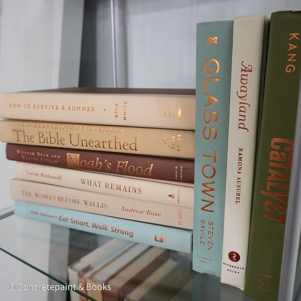 Neutral & Green Books for Display 9