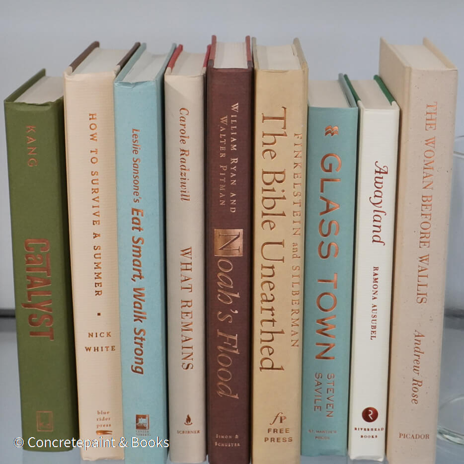 Neutral & Green Books for Display 9