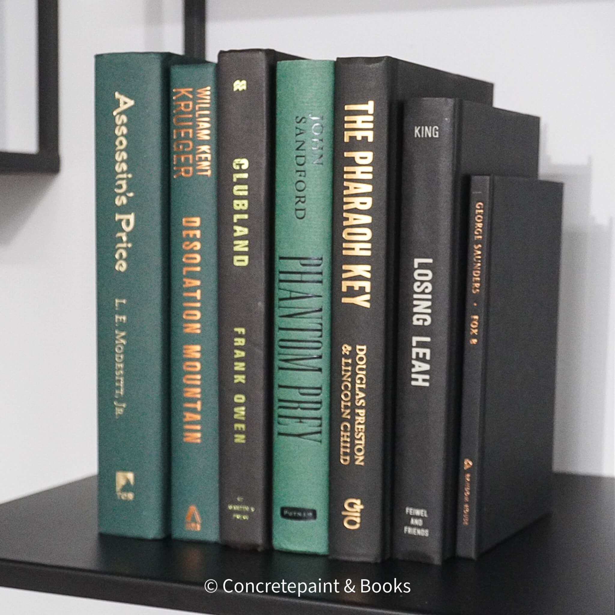 Green & Black Book Display 7