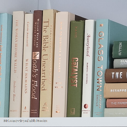 Neutral & Green Books for Display 9