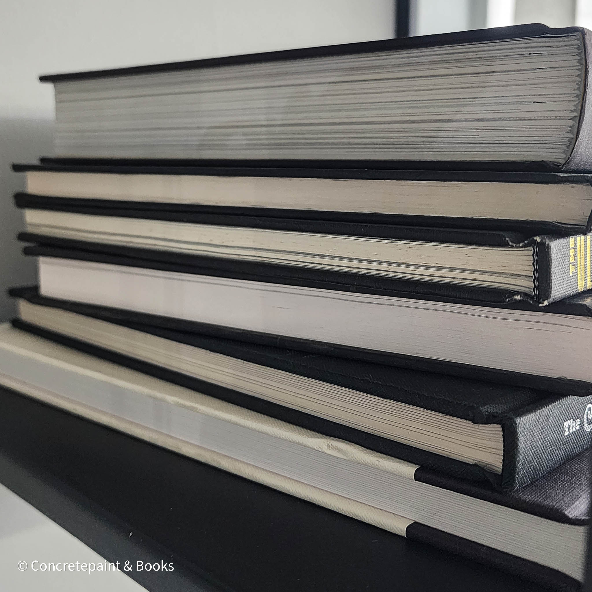 Black Large Coffee Table Book Stack 6