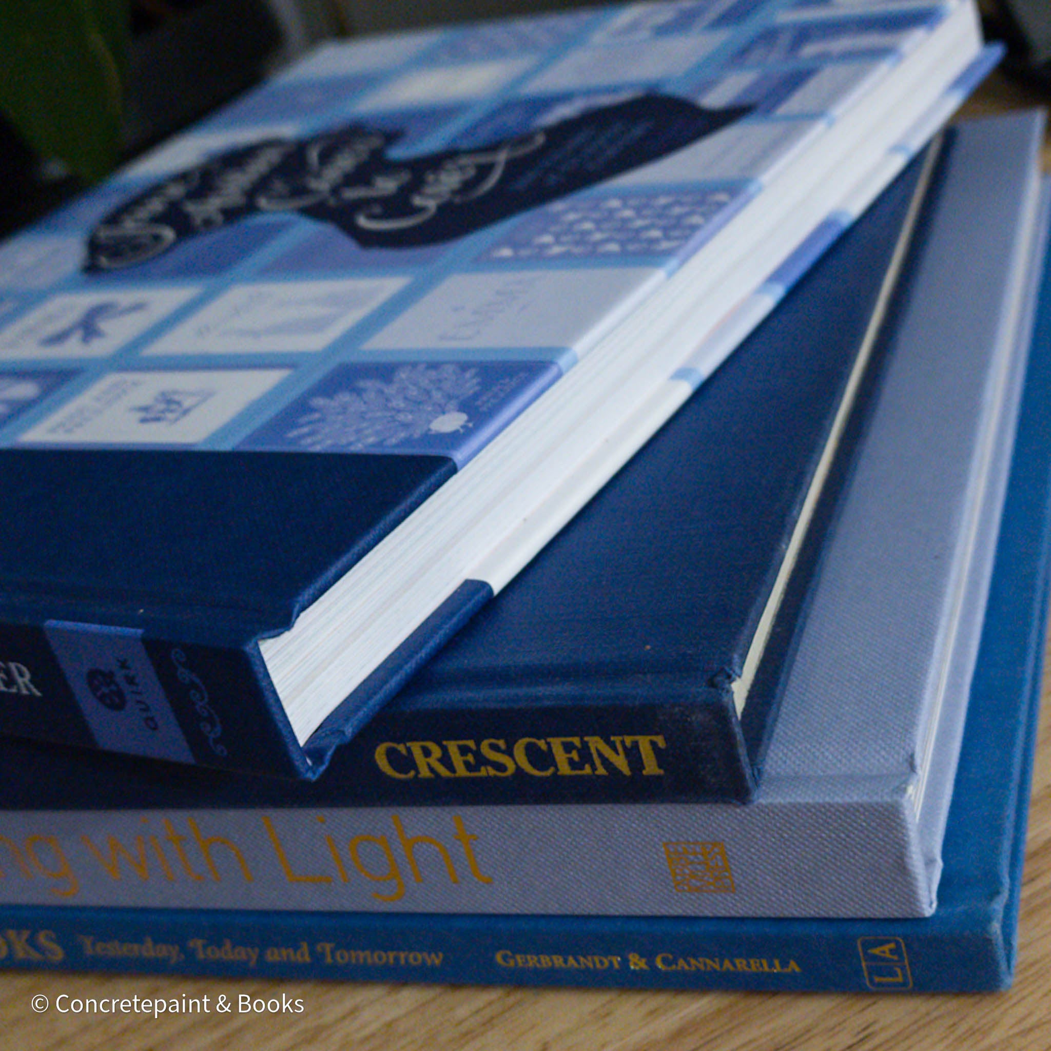 Blue Coffee Table Book Display 4