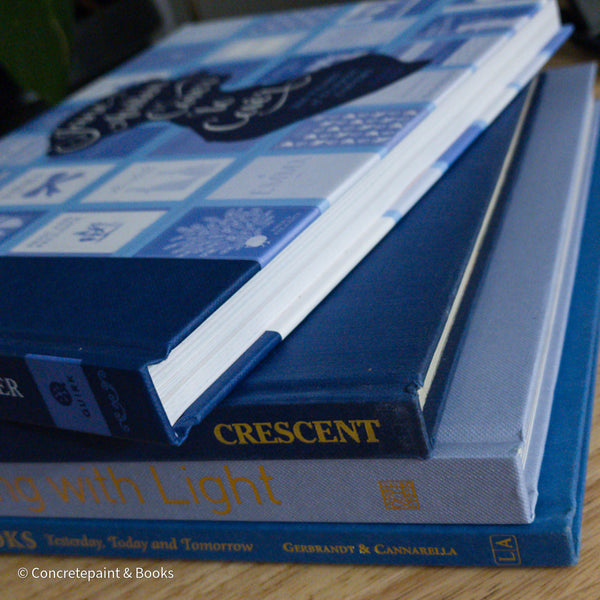 Blue Coffee Table Book Display 4