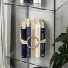 Modern Industrial Farmhouse Home Decor 6 | Set of Blue & Neutral Books