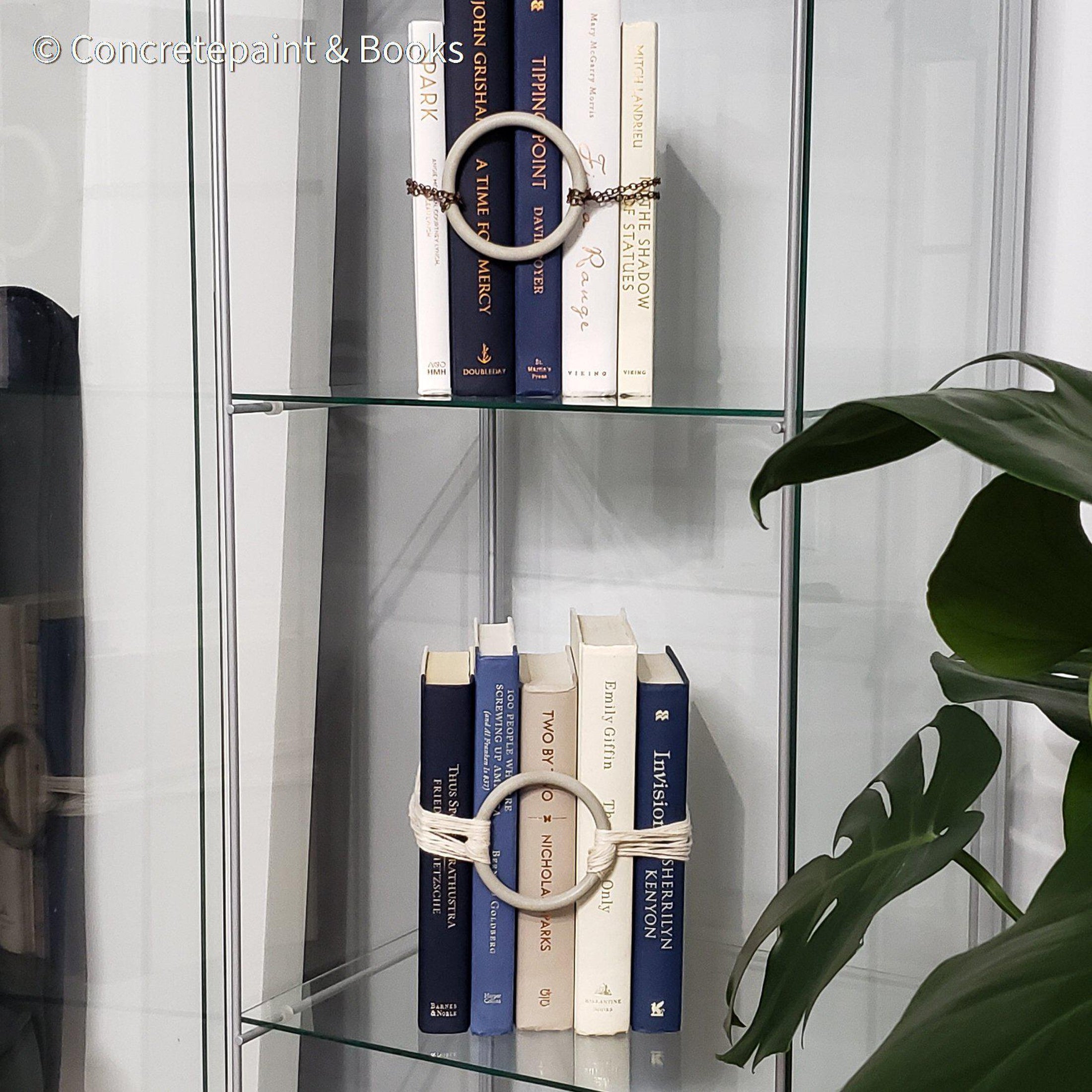 Modern Industrial Farmhouse Home Decor 6 | Set of Blue & Neutral Books