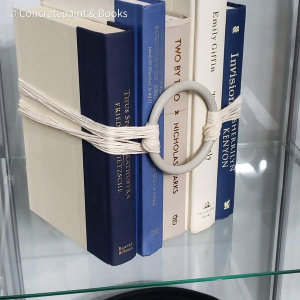 Modern Industrial Farmhouse Home Decor 6 | Set of Blue & Neutral Books