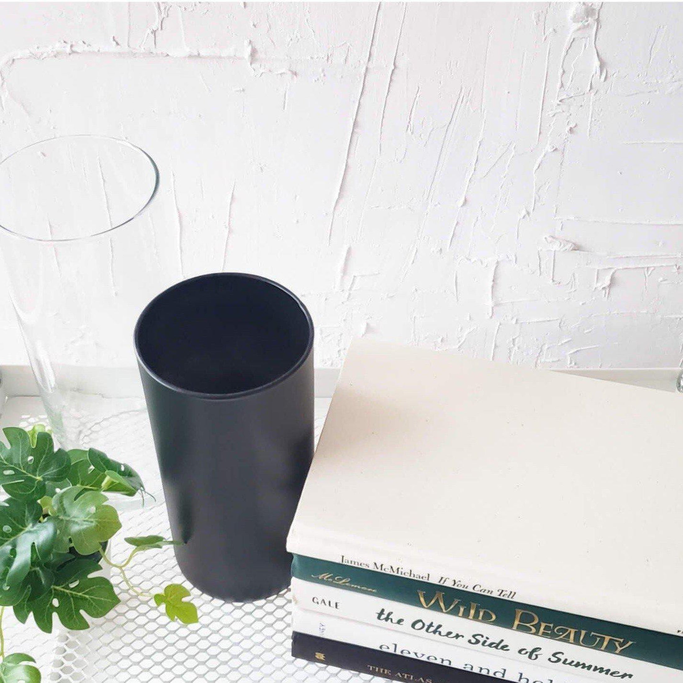 Moody Luxury 8 | Book Stack + Faux Plant + Vases-Set of Decorative Books and Accents-[stack of real books for decorating]-[set of books with decorative accents]