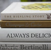 Set of decorative cookbooks for display. Neutral kitchen décor. 