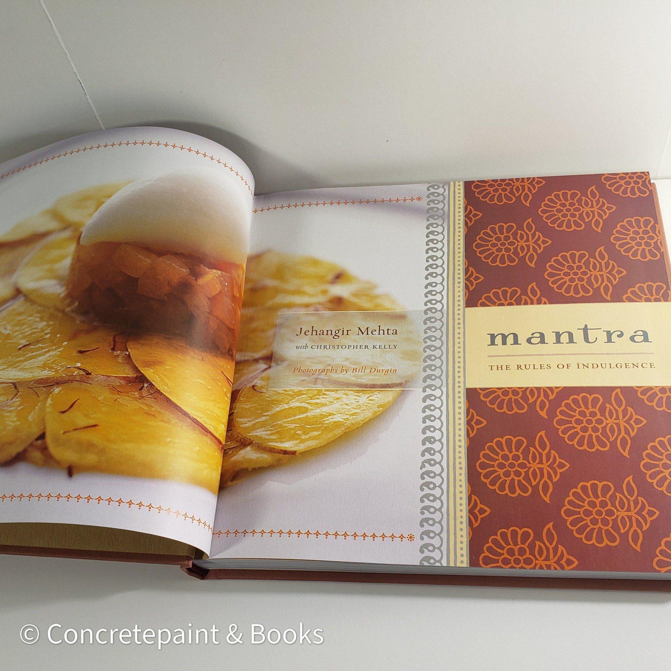 Mantra cook book inside cover.