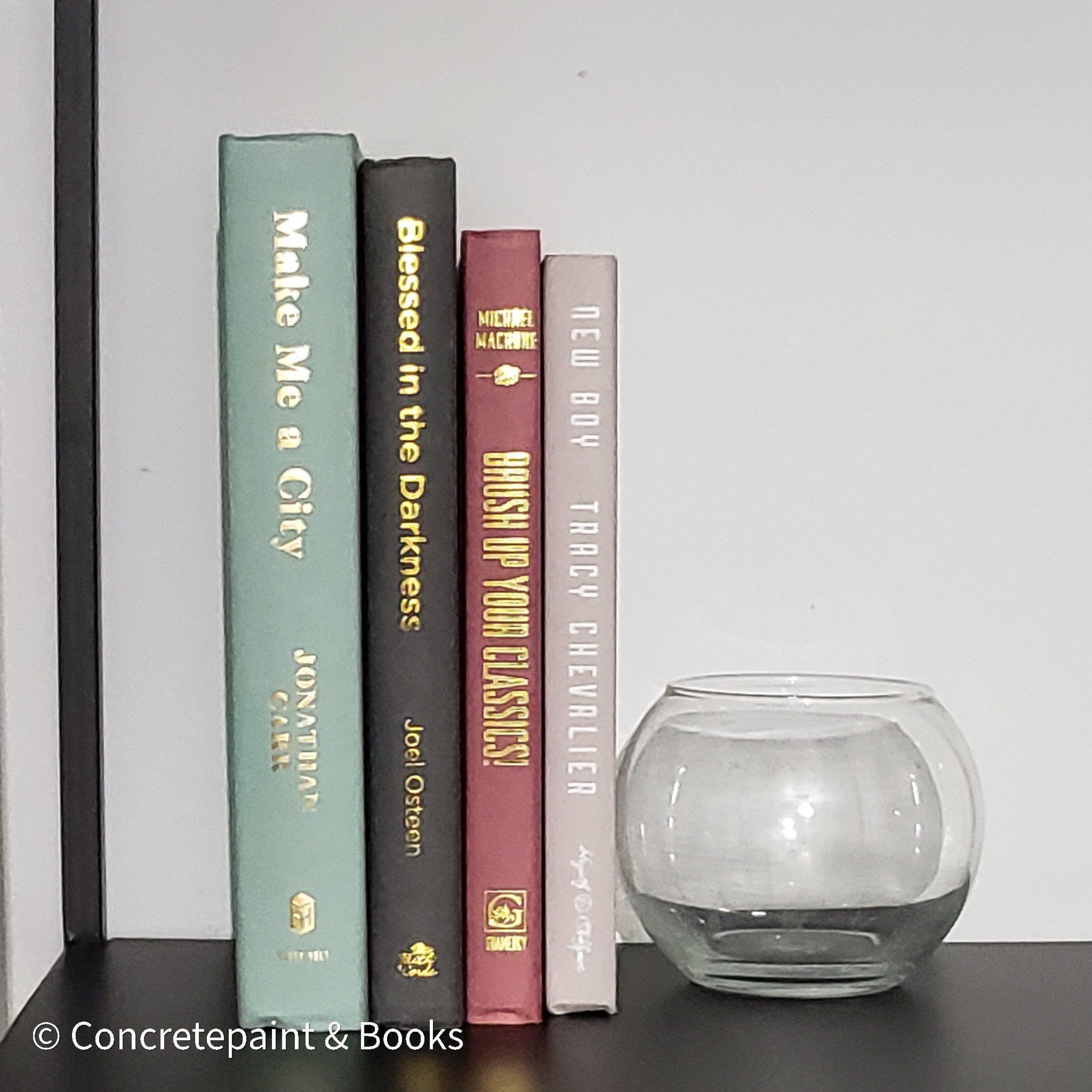 Decorative Book Stack & Glass Bubble 4