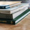 Vintage Green Coffee Table Book Stack 4