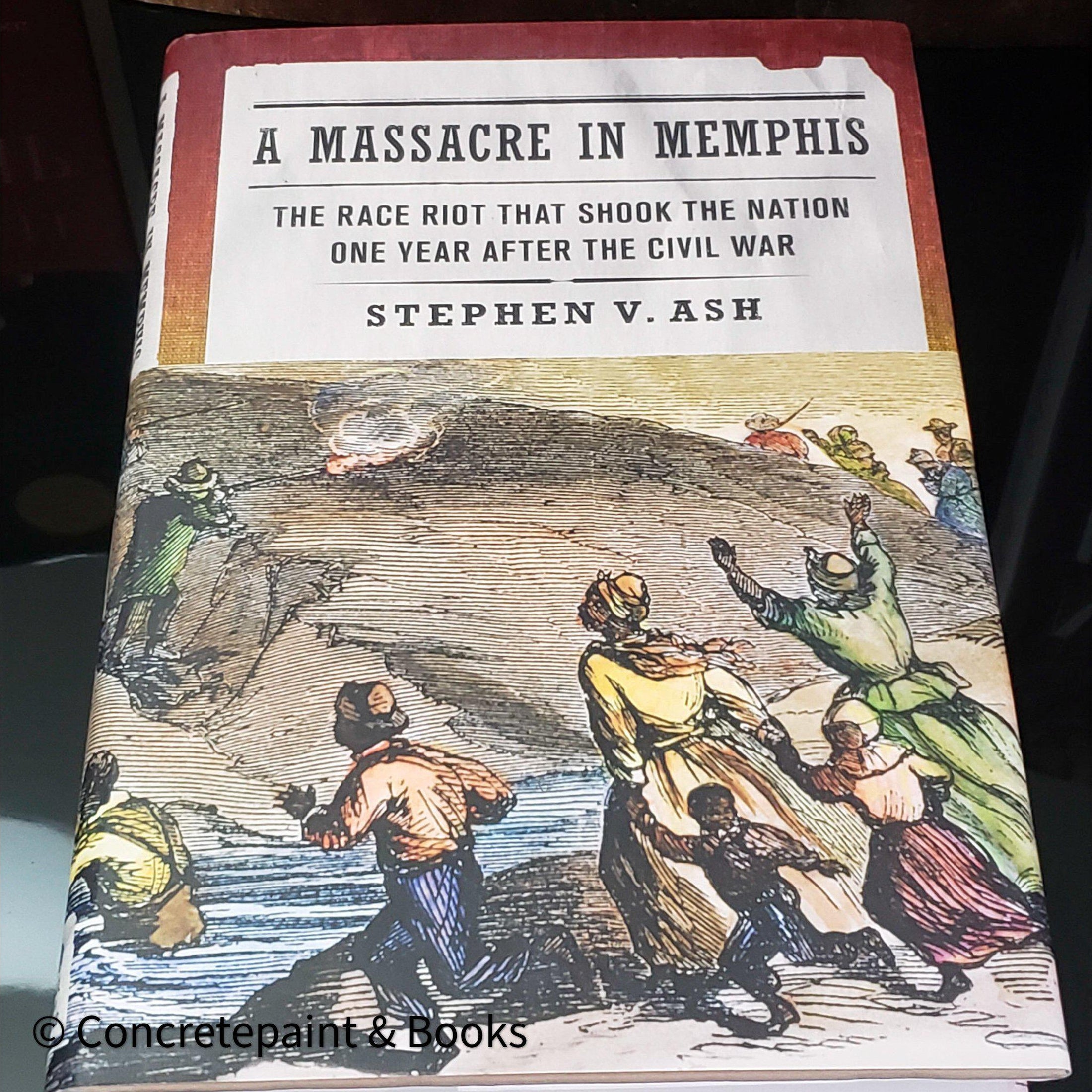 A Massacre in Memphis hardcover book with dust cover.